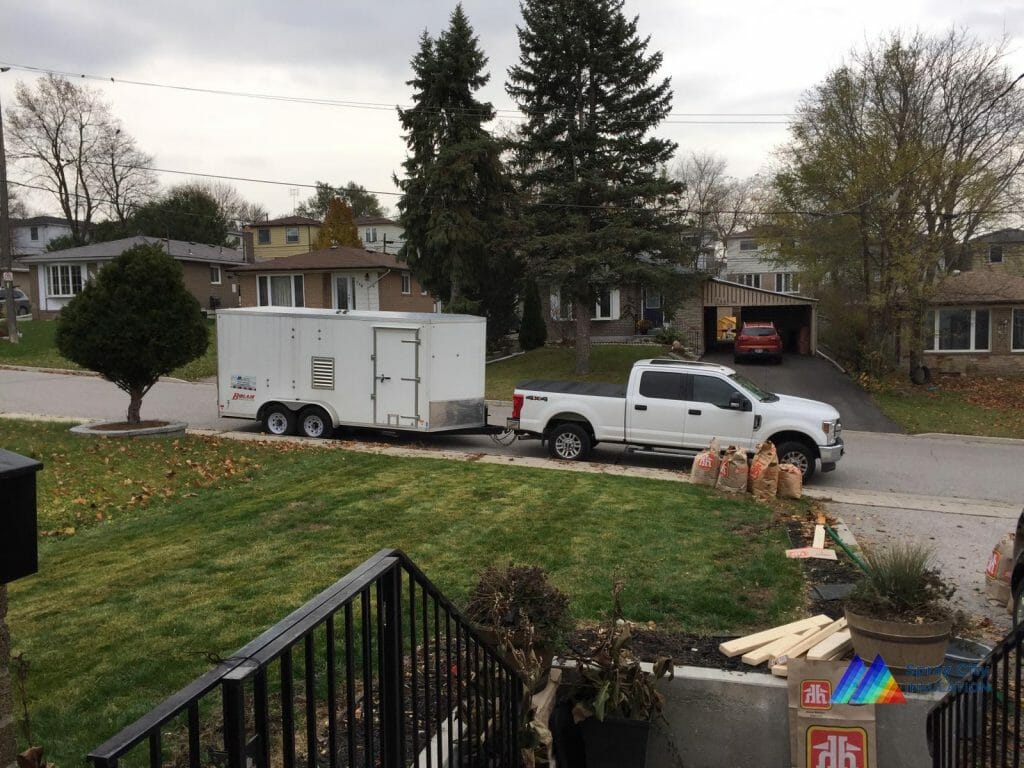 Spray foam insulation for a kitchen in Newmarket